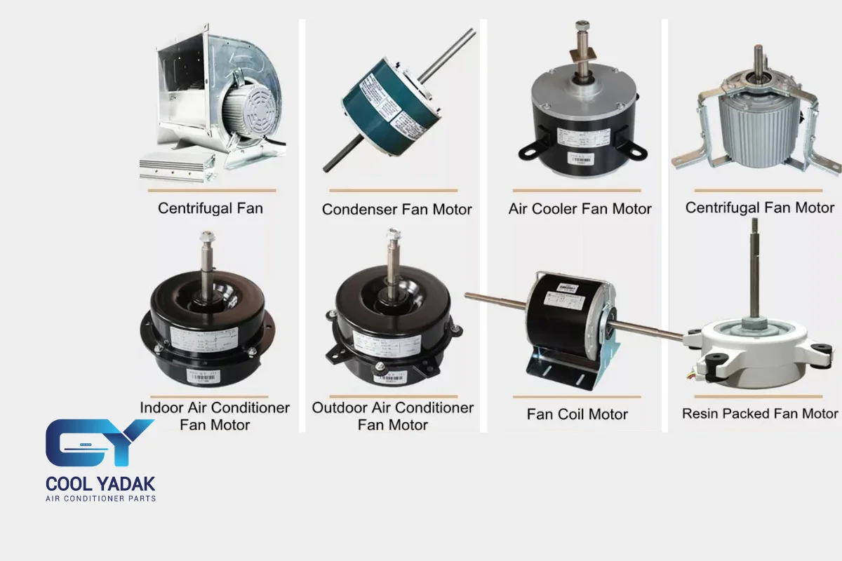 خرید موتور فن انواع کولر گازی (اسپلیت)