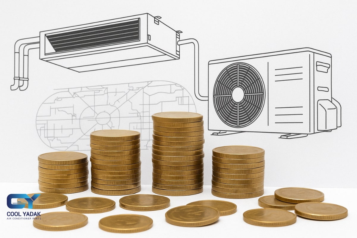 قیمت قطعات داکت اسپلیت